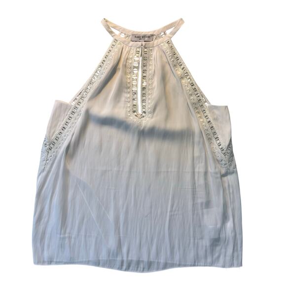 RAMY BROOK Allysha Lace Trim Sleeveless Top in Ivory - Picture 9 of 9